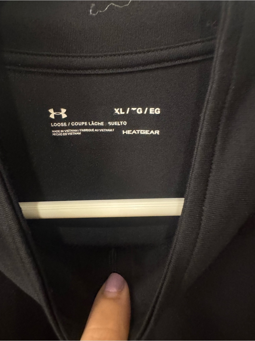 Under Armour Black Pullover Hoodie with Subtle Logo